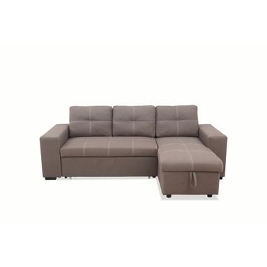 DIVANO LETTO GIANI 245X158XH100CM GRIGIO NABUK