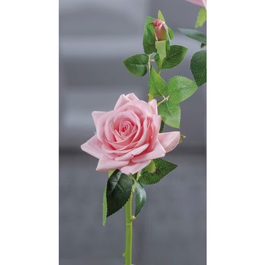 ROSA 46CM CON 1 BOCCIOLO IN 4 COLORI