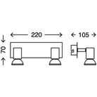 splash-applique-2-gu10-led-4-watt-cromo-ip2