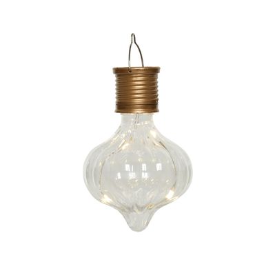 LAMPADINA SOLARE 7,7XH11,7CM BIANCO CALDO.