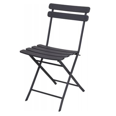 SEDIA BISTROT 48X42H80CM ANTRACITE IN METALLO
