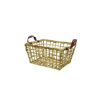 CESTINO DI MAIS INTRECCIATO 42X32XH21CM RETTANGOLA