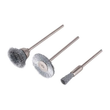 SET 3 SPAZZOLE ATTACCO DA 2.35MM PER MINITRAPANI