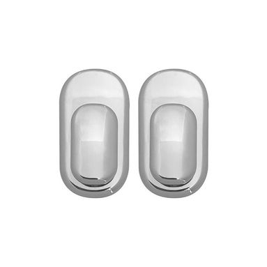 SET 2 GANCI IN PLASTICA 3X2XH6CM CROMO