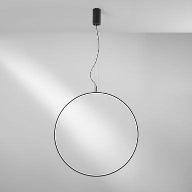 LAMPADARIO LED TOORX 40W 80CM CERCHIO CCT NERA.