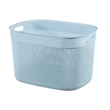 CESTA FILO 44X33XH27CM BLU PIETRA
