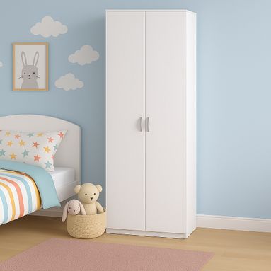 ARMADIO SIMPLI 2 ANTE BIANCO GR. 83X54XH211CM.