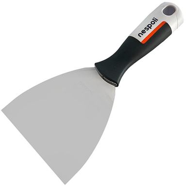 SPATOLA USA 100MM INOX CON MANICO GOMMA