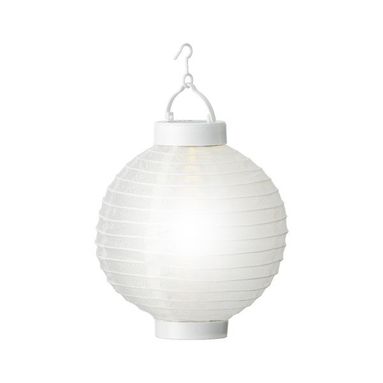 LANTERNA PENSILE SOLARE H23CM BIANCA IN NYLON