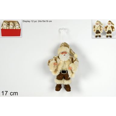 APPENDINO BABBO NATALE ORO IN 2 ASSORTIMENTI.