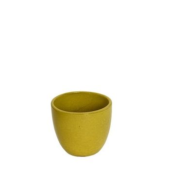 VASO IN TERRACOTTA SENAPE D.19XH21CM