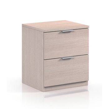 COMODINO 2 CASSETTI 38X34XH45CM ROVERE CHIARO