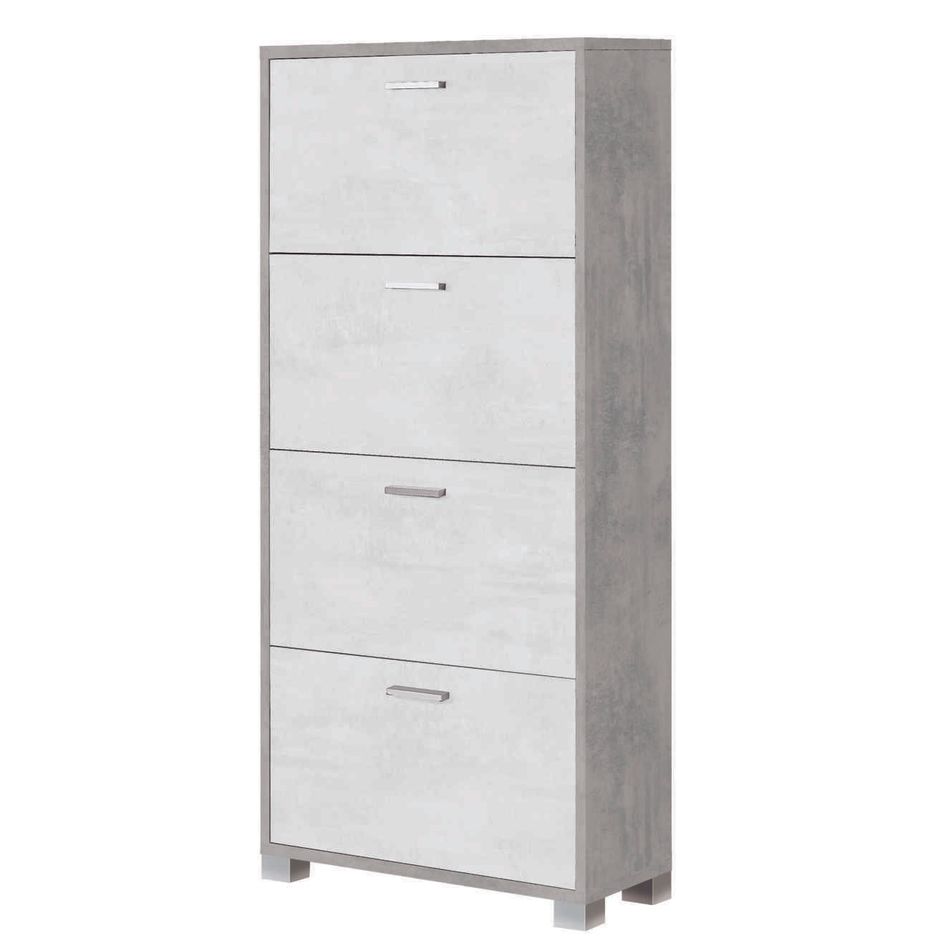 scarpiera-cemento-70x29xh154cm-a-4-ribalte-bianche
