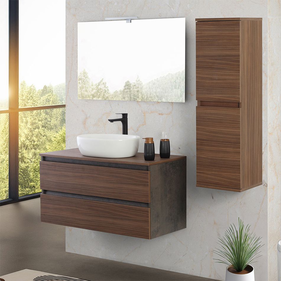 bagno-revital-ciotola-sospesa-101cm-noce-slash-ossido