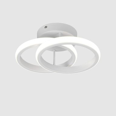 PLAFONIERA LED KASIA 7W 26,5CM BIANCA CERCHI