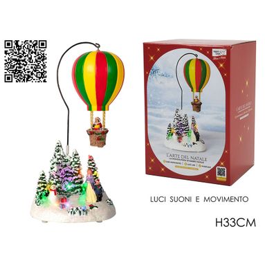 SCENARIO NATALIZIO H33CM LUCI / SUONI / MOVIMENTO.