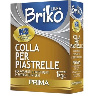 COLLA PER PIASTRELLE 1KG BRIKO K2