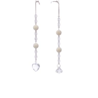 PENDENTE CUORE/DIAMANTE 24CM TRASPARENTE..