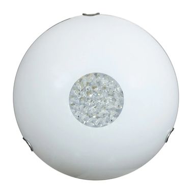 PLAFONIERA DIAMANTE E27 D.30CM BIANCA