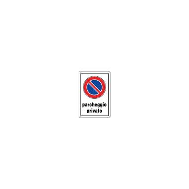 CARTELLO PARCHEGGIO PRIVATO 30X20