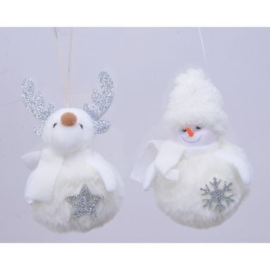 APPENDINO BIANCO CON PELLICCIA RENNA/PUPAZZO