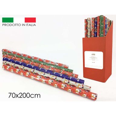ROTOLO CARTA REGALO 70X200 6 MODELLI.