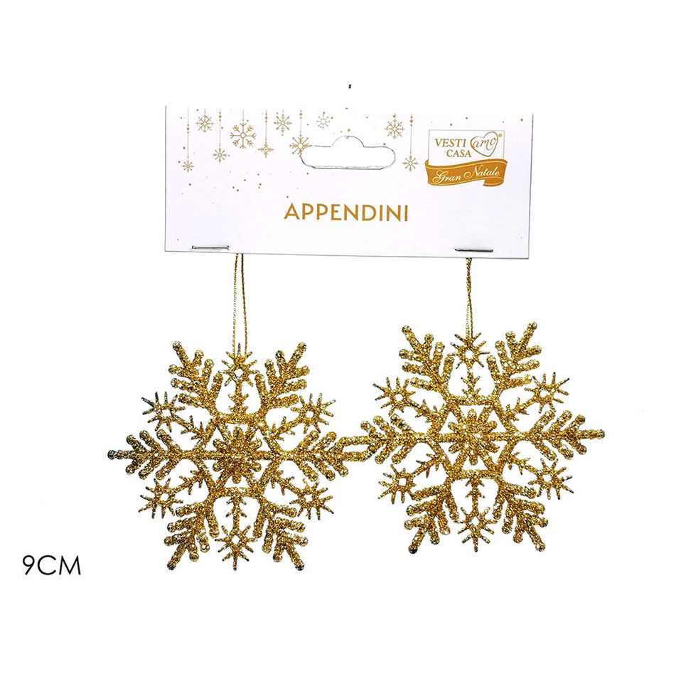 set-appendino-fiocco-di-neve-oro