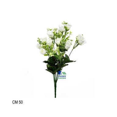 MAZZO CON ROSE BIANCHE 50CM