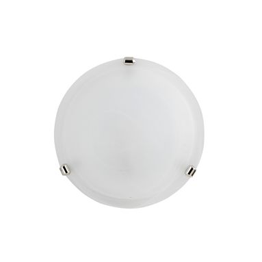 PLAFONIERA DUNA E27 D.40CM ALABASTRO BIANCO