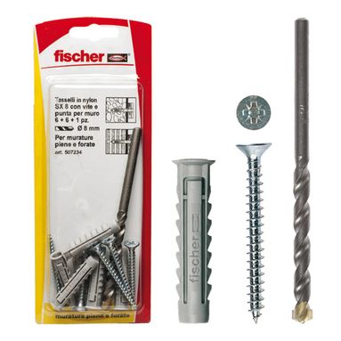 TASSELLI CON VITI SX PLUS 8X40 W100 16PZ CON PUNTA