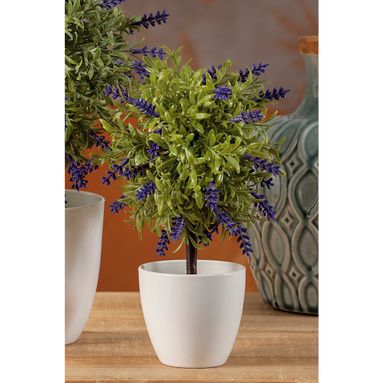 VASO CON LAVANDA D.8XH24CM
