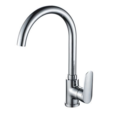 MISCELATORE LAVELLO ONE BOCCA ALTA H33,7CM CROMO