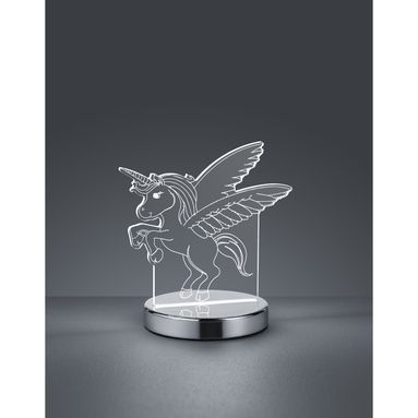 LAMPADA LED DA TAVOLO KARO 7W H20CM CROMO.