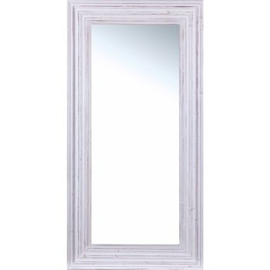 SPECCHIO 90X180CM CON CORNICE BIANCA IN LEGNO