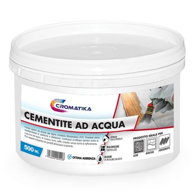 FONDO CEMENT-FOND AD ACQUA 0,5L BIANCO OPACO.