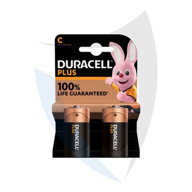 PILA TIPO C DURACELL PLUS +100 2PZ