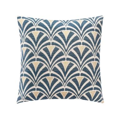 FEDERA PER CUSCINI ART DECO 40X40CM BLU