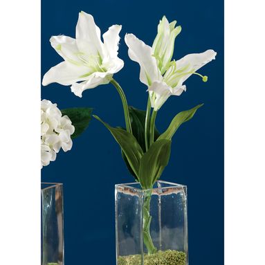 GIGLIO BIANCO 2FIORI X DECORAZ CM47