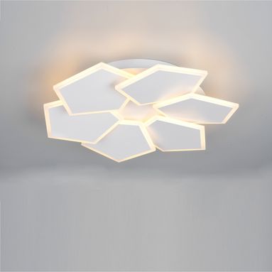 PLAFONIERA LED ZAYA 34W 51CM BIANCA ESAGONI