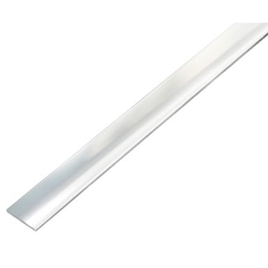 BARRA PIATTA ADESIVA 25X2X1000MM ALLUMINIO