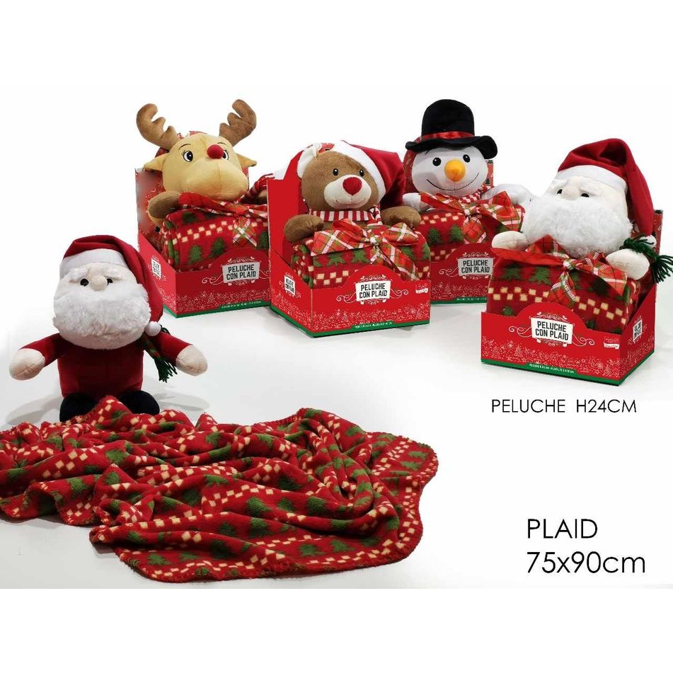 set-plaid-75x90cm-con-peluche-natalizio-assortiti