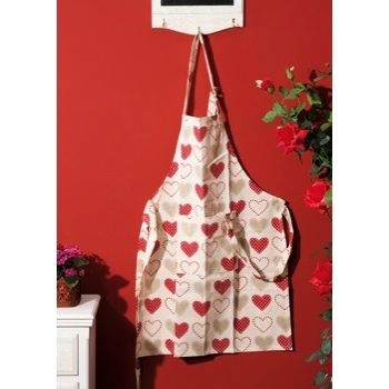 GREMBIULE COTONE DEC CUORI CM60X80