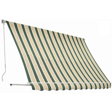 TENDA DA SOLE A CADUTA 3X2,5M VERDE/BIANCO