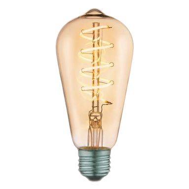LAMPADINA SPIRALE LED VINTAGE ST64 4W E27.