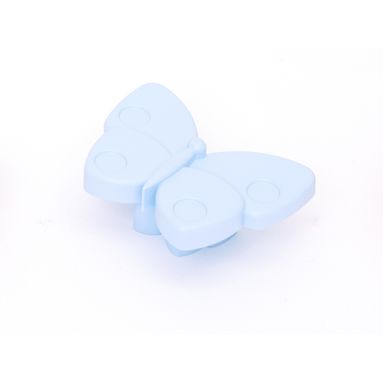 POMOLO FARFALLA PLASTICA AZZURRO