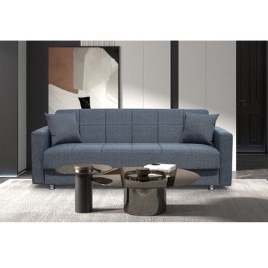 DIVANO MARBELLA 3 POSTI 210X78XH78CM GRIGIO.