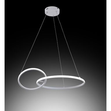 LAMPADARIO LED KARA 36W 60CM BIANCA