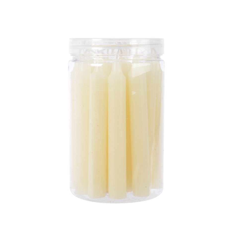 set-22-candele-11cm-avorio