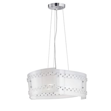 CHRISTOBAL LAMPADARIO 3 VETRI SATINATI CON APPLIC