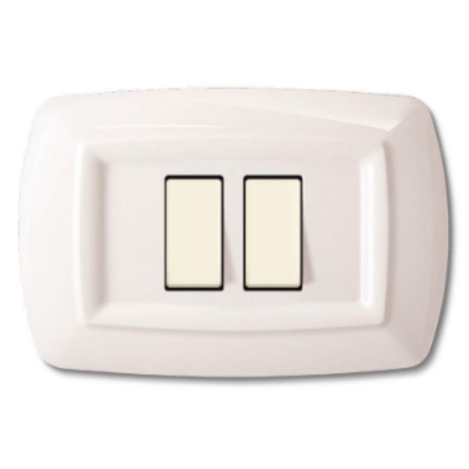 placca-tondo-2-moduli-ravvicinati-bianco
